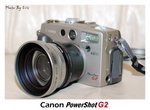 Canon PowerShot G2 with wide lens
